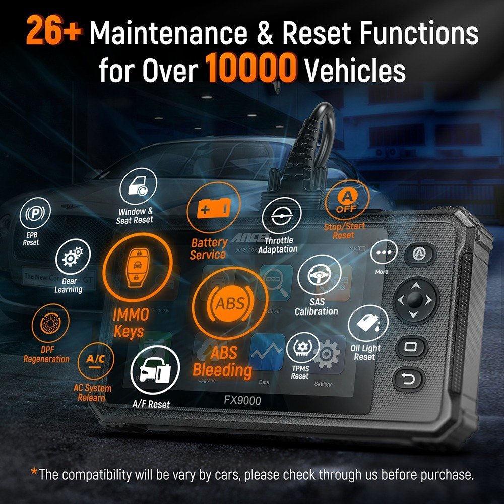 Ancel FX9000 – Newest Automotive Full OBD2 Diagnostic Scanner Tool - Image 5