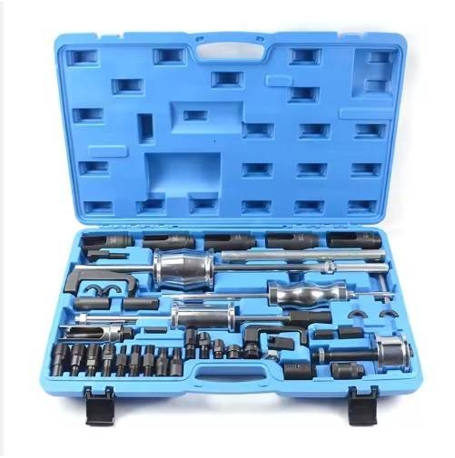 40PCS Universal Master Diesel Engine Injector Extractor Removal Slide Hammer Bearing Puller Tool Kit for Automotive Tools