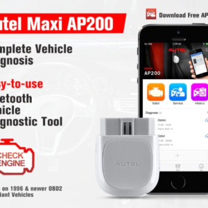 AUTEL AP200 Bluetooth OBD2 Scanner Code Reader with Full Systems Diagnostic for DIYers