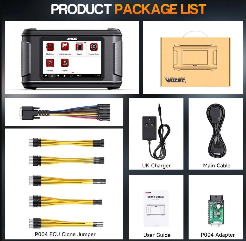 ANCEL EC500 Automotive ECM ECU Flashing Cloning Reset Car Initialization Tool - Image 11