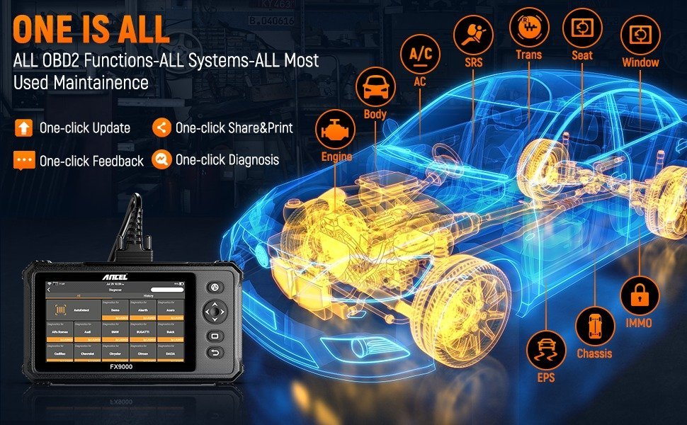 Ancel FX9000 – Newest Automotive Full OBD2 Diagnostic Scanner Tool - Image 11