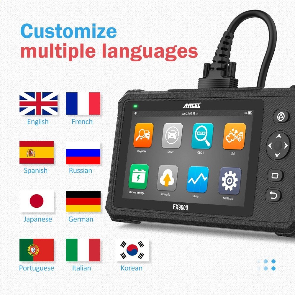 Ancel FX9000 – Newest Automotive Full OBD2 Diagnostic Scanner Tool - Image 13