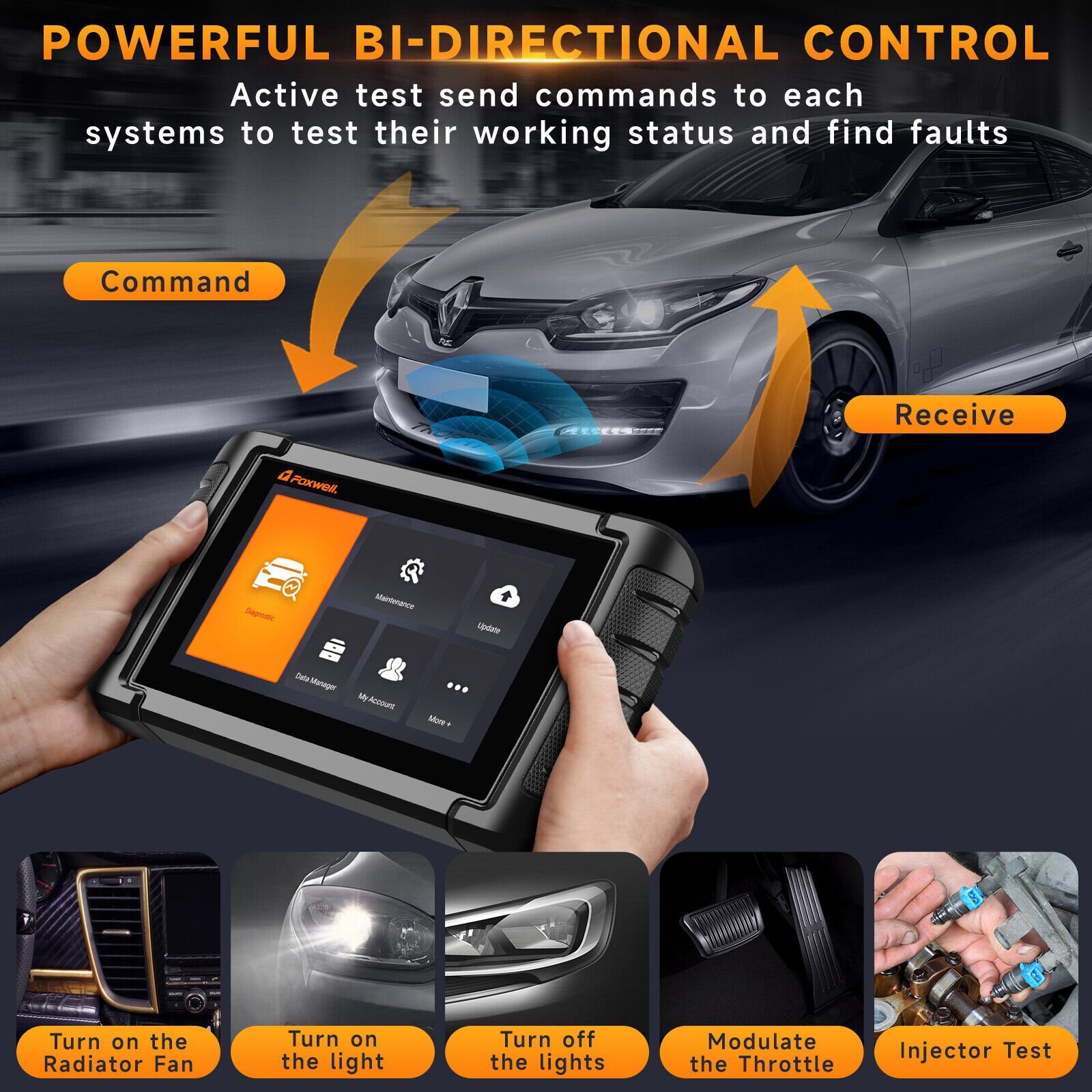 FOXWELL NT809 BT Bidirectional Scanner Tool - Image 4
