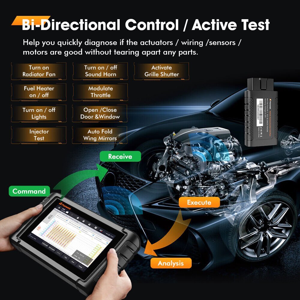 FOXWELL NT809 BT Bidirectional Scanner Tool - Image 6